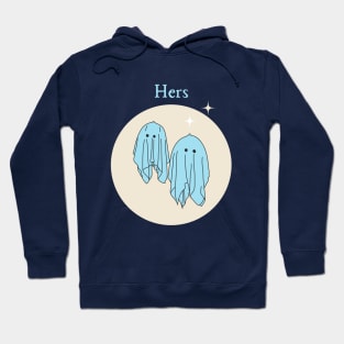 Hers Ghost Couple style 1 Hoodie